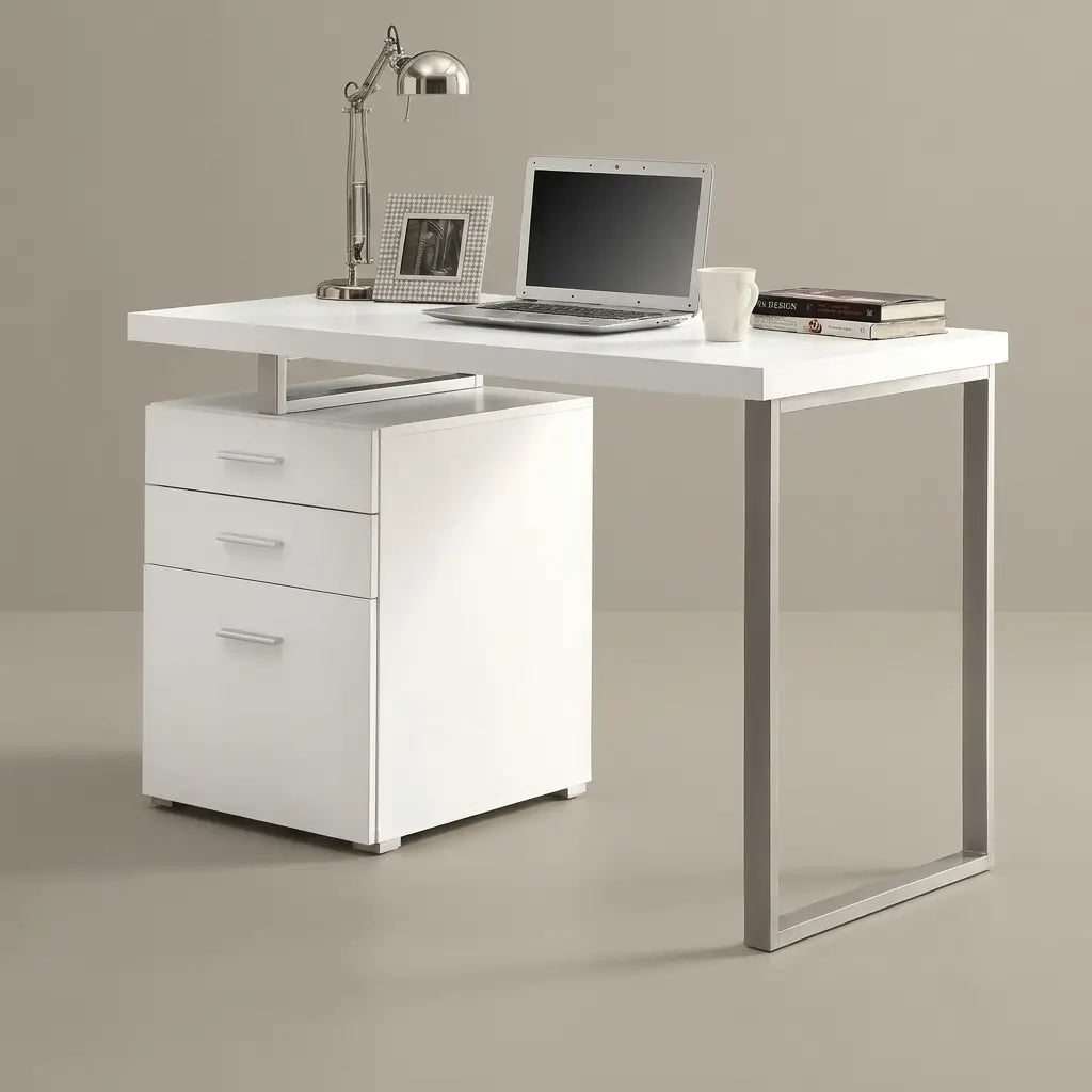 48 inch black home office computer desk with metal leg