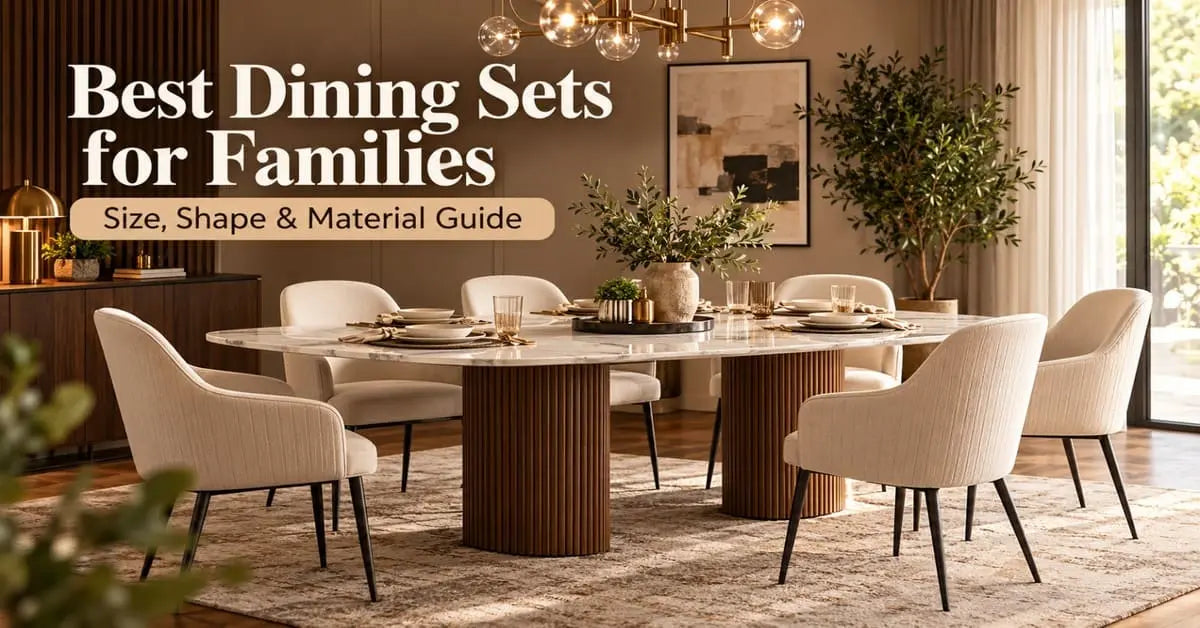 Best Dining Sets for Families Size, Shape & Material Guide