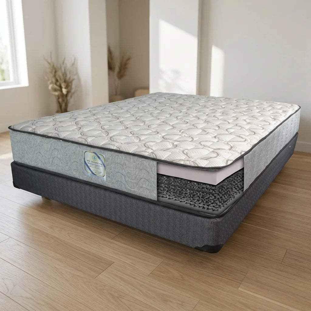 Hybrid mattress with cooling gel memory foam layer