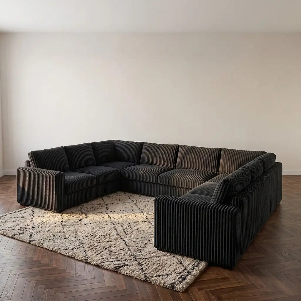 Modern Corduroy Sofa Bed Sectional