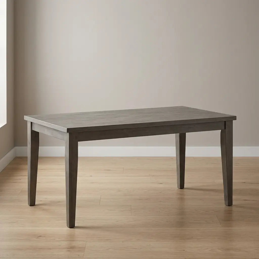 7-Piece Modern Extendable Dining Set close-up showing smooth tabletop extension mechanism, sturdy legs, and soft chair upholstery