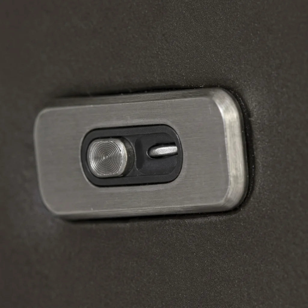 Power recliner control panel with dual USB ports